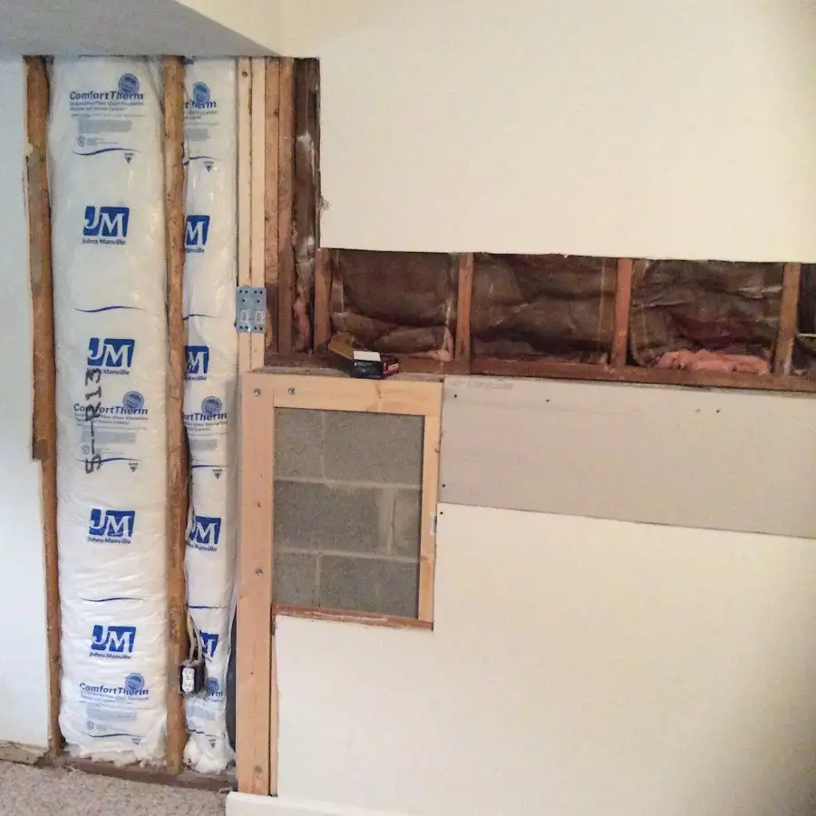 Wall insulation replacement during Structural Drying in San Dimas